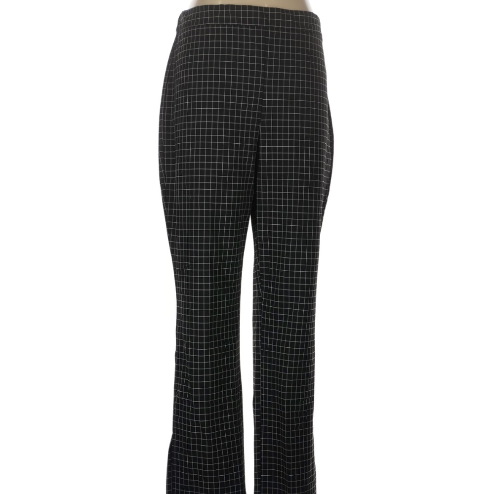 Massimo Fabbro black and white checkered flare pants